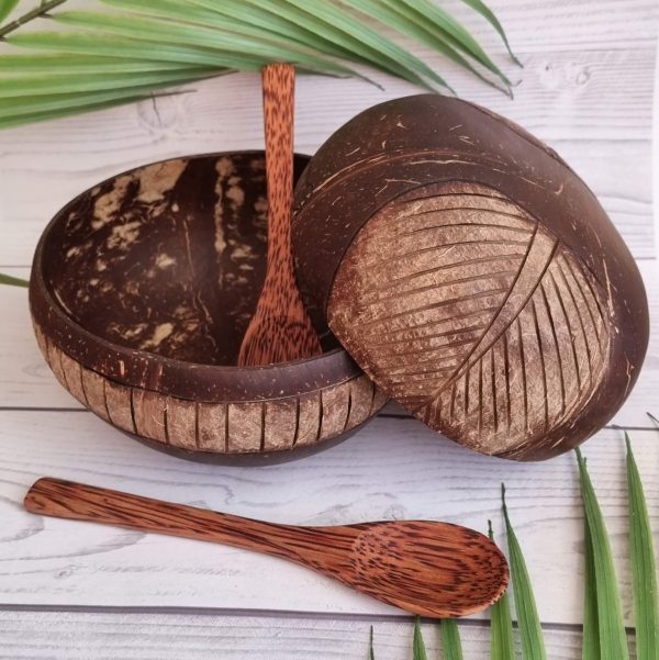 tropical set - kokosové misky a lyžice